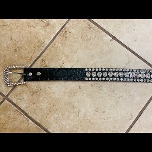 Black Rhinestone Belt *bling*